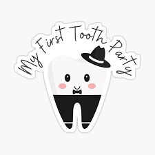 Babys First Tooth Stickers Redbubble
