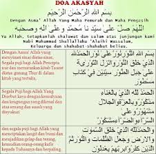 Do A Akasyah Dan Artinya Makasih Brainly Co Id