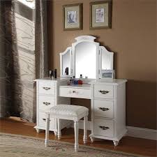 Acme Torian Vanity Desk Stool White Walmart Com In 2020 Bedroom Vanity Set Bedroom Vanity White Vanity Table