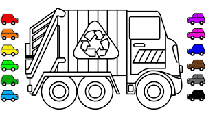 A lorry driver, or driver in ireland, the united kingdom, india, nepal and pakistan) is a person who earns a living as the driver of a truck (usually a semi truck, box truck or dump truck Garbage Truck Coloring Book Pages For Kids Learn Colors Vehicles Colour Coloring Books Coloring Pages For Kids Coloring Book Pages