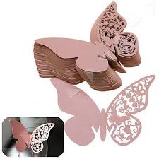 50tlg Hochzeit Papier Schmetterling Platzkarte Tischkarten Namenskarte Rosa Diy Schmetterling Hochzeit Namenskarten Platzkarten Hochzeit