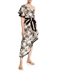 Johanna Ortiz The Mysterious Pacific One Shoulder Tapestry Foulard Dress Johanna Ortiz Dresses Dresses Clothes Design