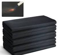 Kuahy High Temp Carbon Felt Fiber Welding Blanket Protect Work Area From  Sparks Splatte Flame Resistant Insulation