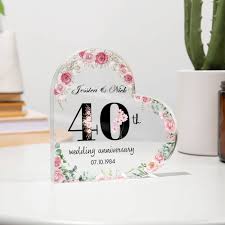 Ruby Wedding Anniversary Gifts for Friends