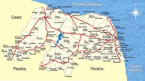 Resultado de imagem para mapa turistico do rn