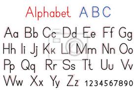 If you're trying to learn the urdu alphabet you will find some useful resources including a course about pronunciation, and sound of all letters.to help you with your urdu grammar.try to concentrate on the lesson and memorize the sounds. English Alphabet Letters And Numbers Capital And Lowercase Letter Fototapete Fototapeten Sprache Design Grafik Myloview De