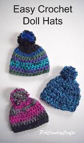 Check spelling or type a new query. Easy Crochet Doll Hat Pattern Pacountrycrafts