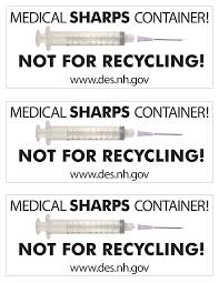 Containers sold on procurement fit most needs. Https Www Bedfordnh Org Documentcenter View 1578 Labels For Sharpsneedle Disposal