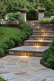 Before You Purchase In Any Landscape Lighting Question Yourself What Your Destination Are For Backyard Landscaping Designs Backyard Landscaping Garden Stairs