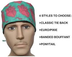 IUD Surgical Scrub Hat Operating Room Hat Theatre Cap Anatomy Pixie  Sweatpad GYN OB