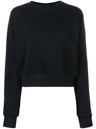 An athletic essential, this calvin klein long sleeve sweatshirt features logo tape across the body, a plush cotton knit blend and updated, modern touches. Contrat Leeve Cropped Weathirt Editorialist