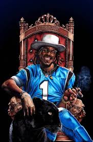 Cam Newton "king Boogie" Art Print