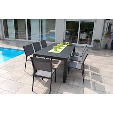 Beaux jours + bons plans = un été au top. Pack Promo Salon De Jardin 6 Personnes Vittal Anthracite Pas Cher A Prix Auchan