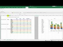 Gruppierte Nebeneinander Gestapelte Saulen Balkendiagramme In Excel Automatisiert Youtube