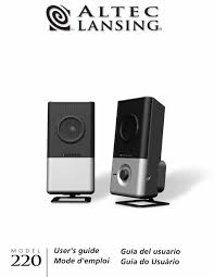 Altec lansing computer speaker systems and any other warranties why we provide altec lansing portable speaker avs300 portable speaker manual in pdf file format? Altec Lansing 220 User Manual Pdf Download Manualslib