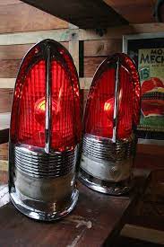 1955 Packard Cathedral Red Taillight Table Lamps Etsy Light Architecture Decorative Table Lamps Table Lamp
