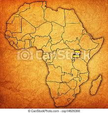 Get more informative uganda maps like political, physical, location, outline, thematic etc. Uganda On Actual Map Of Africa Uganda On Actual Vintage Political Map Of Africa With Flags Canstock