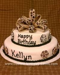 I wasn't given a specific direction, the guidelines were, pink and black, and leopard print. Coolest Animal Print Cake