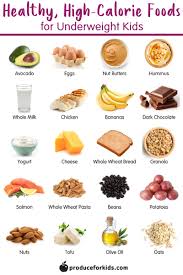 Apples below is a high fiber foods list. Healthy High Calorie Foods For Underweight Kids Produce For Kids