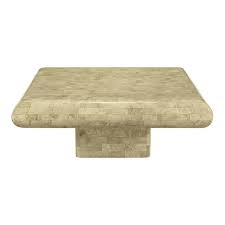 02 container van get latest price f.o.b, cebu, philippines. Taupe Tessellated Fossil Stone Pedestal Coffee Table Chairish