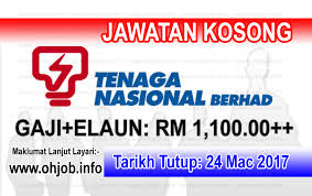 Oktober 01, 2018 posted by : Jawatan Kosong Terkini Tnb Tenaga Nasional Berhad 24 Mac 2017 Jawatan Kosong Kerajaan Swasta Terkini Malaysia 2021 2022