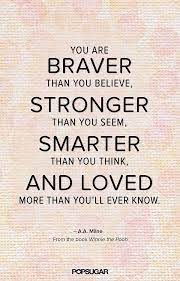 Smile and let everyone know that today, you're a lot stronger than you were. Pin By Dct On Mother Daughter List Words Pooh Quotes Book Quotes