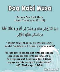 Kumpulan Doa Nabi Musa Dan Cara Mengamalkannya