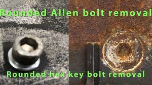 How To Remove Rounded Allen Head Bolts Remove Rounded Hex Key Bolts 8 Hex Key Hex Bolt Remove Stripped Screw