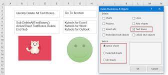 And the go to special dialog. How To Quickly Delete All Text Boxes In Excel