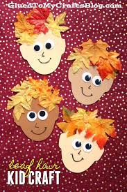 Silly Leaf Hair Kid Craft Tutorial To Make This Autumn Season Fall Crafts For Kids Crafts For Kids Cute Kids Crafts