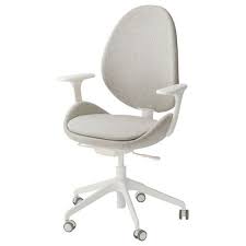 Hattefjall Drehstuhl Mit Armlehnen Gunnared Beige Weiss Ikea Deutschland Drehstuhl Armlehnen Stuhle