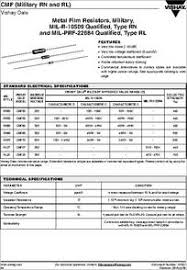 Cmf50 Datasheet Metal Film Resistors