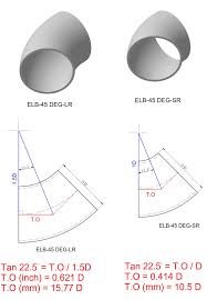 How Do I Calculate The Takeoff For A 45 Degree Elbow Joint
