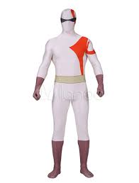 High quality zippers on cuffs and ankles. Morph Suit White Kratos Zentai Suit Full Body Lycra Spandex Bodysuit Milanoo Com