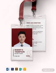In the states of california, arizona, and hawaii a person wishing to work as a security guard needs to first obtain a guard card. 9 Security Id Card Templates Illustrator Ms Word Pages Photoshop Publisher Free Premium Templates