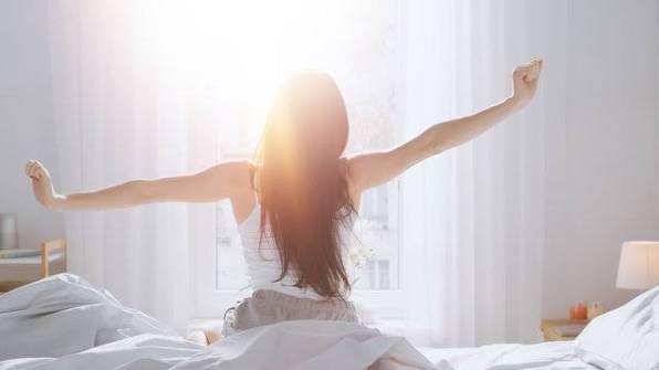 Stretching after waking up