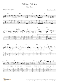Buklum Buklum Gitar Nota Tab Gitaregitim Net Notalara Dokulmus Muzik Muzik Notalari Muzik Teorisi