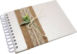 Verschiedene formate & einbände erstklassige papierqualitäten einfache gestaltung jetzt gestalten & bestellen! Gastebuch Hochzeit Rustikal Creme Album Fotoalbum Hochzeitsalbum Jute Spitze Martha