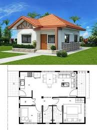 Home Design Plan 10x8m 3 Bedrooms With Interior Design My House Plans Small House Design House Plans