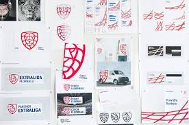 The czech extraliga is rooted in the czechoslovak first ice hockey league. Nove Logo A Vizualni Styl Pro Cesky Florbal Branding Design Corporate Design Visual Identity
