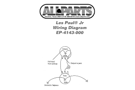 I've looked and looked and i just can't find a nice simple jr. Ep 4143 Wiring Kit For Les Paul Sg Jr Allparts Music