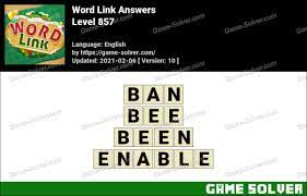 Word link is a popular video game that is hailed by puzzle aficionados. Word Link Level 857 Answers Game Solver