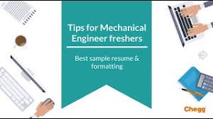 Summary about fresher mechanical : Best Sample Mechanical Engineer Fresher Resume