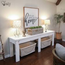 Bringing the table into your home after leaving it outdoors in the weather. 40 Farmhouse Console Table Shanty 2 Chic