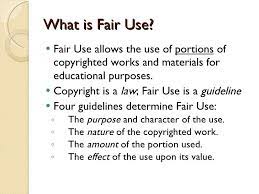 Copyright Fair Use And Creative Commons