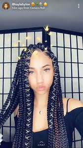 Big Box Braids Black And Grey Pin On Hair Dos