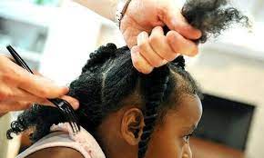 A Caucasian Mothers Does Her African American Daughters Hair Daughter Hairstyles Black Hair Care Natural Hair Styles
