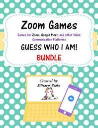 Zoom Games Guess Who I Am Bundle Charades For Kids Digital Learning Classroom Digital Learning
