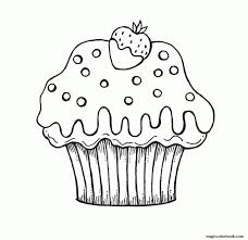 Free printable large cupcake template. Cupcake Coloring Page Coloring Home