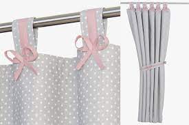 Cute Grey Pink Blackout Curtains For Baby Nursery Blush Pink Etsy Pink Blackout Curtains Kids Curtains Pink Curtains Nursery